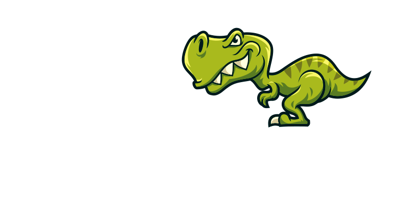 Dinossauro do Tráfego - logo branco